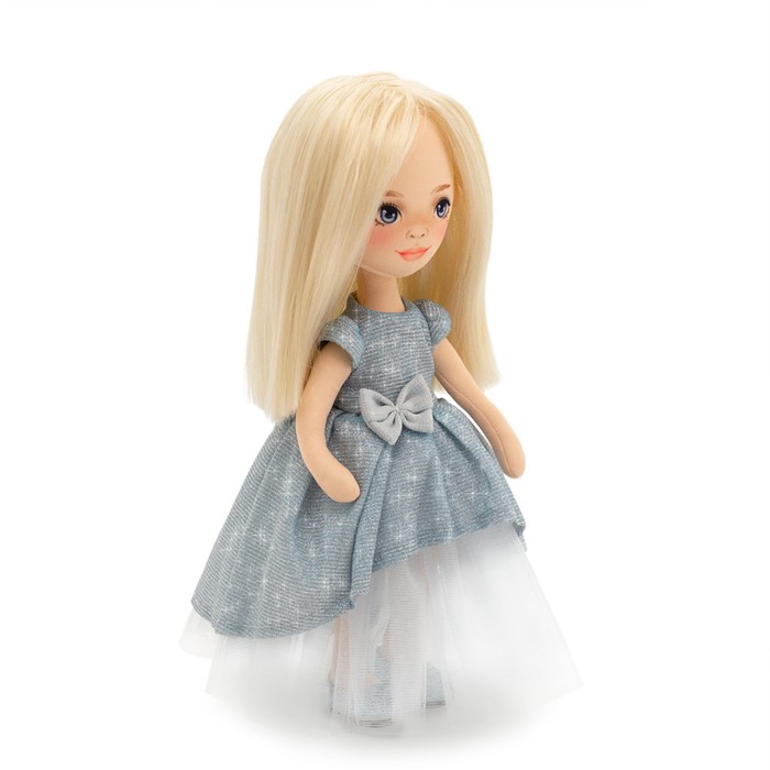 Мягкая кукла Mia «В голубом платье», 32 см - фото 1926412449