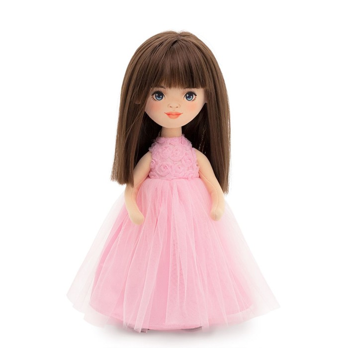 Мягкая кукла Sophie «В розовом платье с розочками», 32 см - фото 1905988384