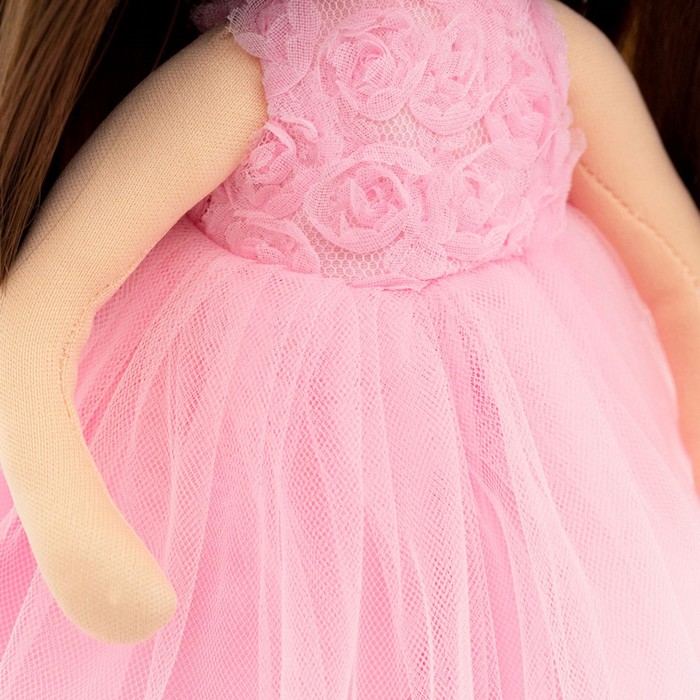 Мягкая кукла Sophie «В розовом платье с розочками», 32 см - фото 1905988387