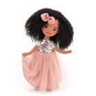 Мягкая кукла «Tina в розовом платье с пайетками», 32 см - фото 51400139