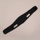 Маска текстильная для коррекции овала лица, на липучке, 62×9.5 см, чёрная, розовая - Фото 7