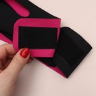 Маска текстильная для коррекции овала лица, на липучке, 62 × 9,5 см, цвет чёрный/розовый - Фото 8