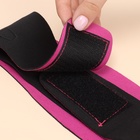 Маска текстильная для коррекции овала лица, на липучке, 62×9.5 см, чёрная, розовая - Фото 8
