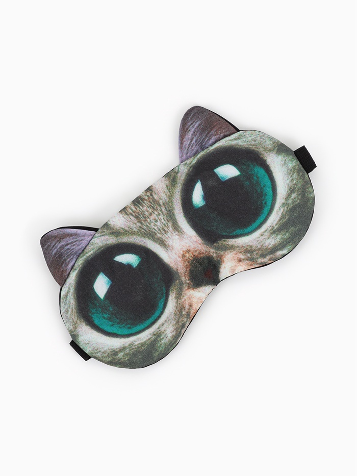 Маска для сна «Киса», 19×11 см, резинка одинарная, разноцветная - Фото 1