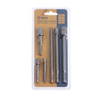 Набор адаптеров для торцевых головок ТУНДРА, под квадрат 1/4" 3/8" 1/2", 65 и 150 мм, 6 шт. - Фото 3