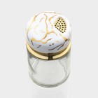 Солонка Magistro «Белый мрамор», 150 мл, 5.5×9.5 см, стекло, белая - Фото 4