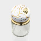 Солонка Magistro «Белый мрамор», 150 мл, 5.5×9.5 см, стекло, белая - Фото 5