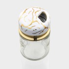 Солонка Magistro «Белый мрамор», 150 мл, 5.5×9.5 см, стекло, белая - Фото 6