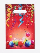 Пакет «Праздничные шары», полиэтиленовый, с вырубной ручкой, 20×30 см, 30 мкм 7642450