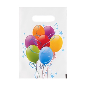 Пакет «Шары», полиэтиленовый, с вырубной ручкой, 20?30 см, 30 мкм (комплект 50 шт)