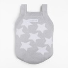 Комбинезон вязаный Крошка Я «Звёзды» рост 74-80 см, цвет серый - фото 46795479