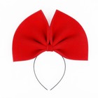 Бант на ободке, поролон, 25×20 см, красный - фото 25573891