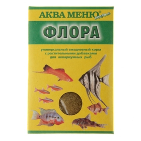 Корм Аква меню "Флора" для рыб, 30 г