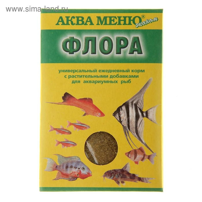 Корм Аква меню "Флора" для рыб, 30 г - Фото 1