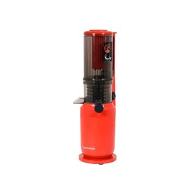 Соковыжималка Oursson JM4700/RD, шнековая, 150 Вт, 0.5/0.5 л, 70 об/мин, красно-чёрная
