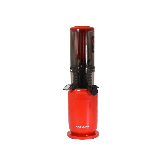 Соковыжималка Oursson JM4700/RD, шнековая, 150 Вт, 0.5/0.5 л, 70 об/мин, красно-чёрная - фото 51335161