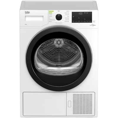 Сушильная машина Beko DF 7439 SXUV, класс А+, до 7 кг, бело-чёрная