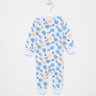 Комбинезон детский, цвет белый/дирижабль, рост 62 см - фото 24382249