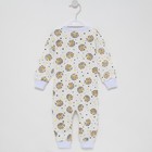 Комбинезон детский, цвет белый/мишки, рост 68 см - фото 33480655