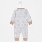 Комбинезон детский, цвет серый/мишки, манжет МИКС, рост 68 см 7613242