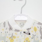 Кофточка детская цвет молочный/звери, рост 62 7837043