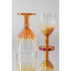 Набор бокалов из стекла Magistro «Босфор», 250 мл, 6 шт, цвет градиент золото - Фото 5