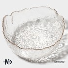 Салатник Magistro «Вулкан», 1.2 л, 20×9 см, стекло, прозрачный - Фото 2