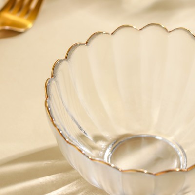 Салатник «Хризантема», 290 мл, d=11.7 см, стекло, прозрачный