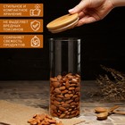 Банка стеклянная для сыпучих продуктов Magistro «Эко», 900 мл, 8,5×20,5 см - Фото 4