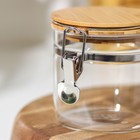 Банка стеклянная для сыпучих продуктов с бугельным замком Magistro «Эко», 500 мл, 10×10.3 см - Фото 3