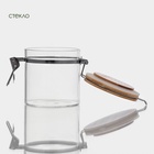 Банка для хранения BellaTenero «Эко», 650 мл, 10×11 см, с бугельным замком, стекло, прозрачная - Фото 3