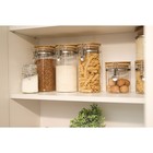 Банка стеклянная для сыпучих продуктов с бугельным замком Magistro «Эко», 800 мл, 10×13 см - Фото 4