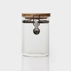 Банка для сыпучих BellaTenero «Эко», 950 мл, 10×15 см, с бугельным замком, стекло, прозрачная - Фото 5