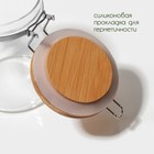 Банка для сыпучих BellaTenero «Эко», 950 мл, 10×15 см, с бугельным замком, стекло, прозрачная - Фото 3