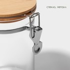 Банка для сыпучих BellaTenero «Эко», 950 мл, 10×15 см, с бугельным замком, стекло, прозрачная - Фото 4