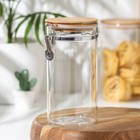 Банка стеклянная для сыпучих продуктов с бугельным замком Magistro «Эко», 1,2 л, 10×20 см - Фото 1