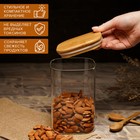 Банка стеклянная для сыпучих продуктов Magistro «Эко. Квадратная», 1,2 л, 10×15,5 см - Фото 4