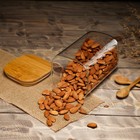 Банка стеклянная для сыпучих продуктов Magistro «Эко. Квадратная», 1,2 л, 10×15,5 см - Фото 6