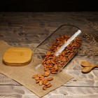 Банка стеклянная для сыпучих продуктов с бамбуковой крышкой Magistro «Эко. Квадратная», 1,5 л, 10×21 см - Фото 6