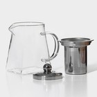 Заварочный чайник Magistro «Дарси», 300 мл, металлическое сито, стекло - Фото 4