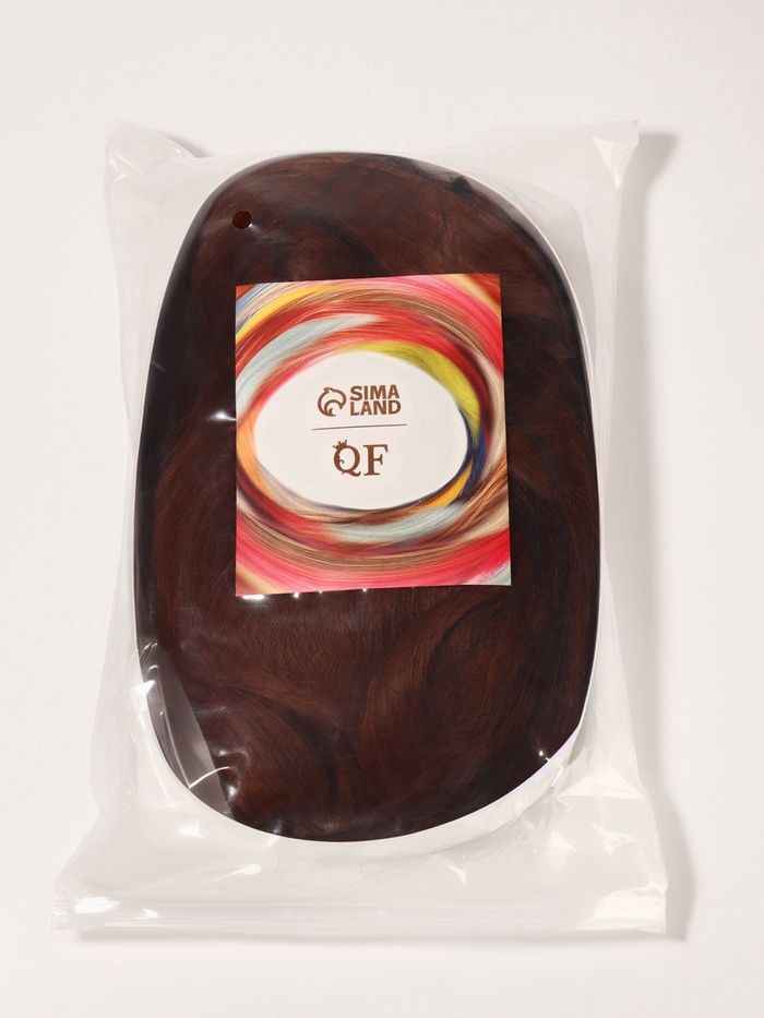 Парик искусственный, имитация кожи, 60 см, 270 гр, цвет рыжий(#SHT30) 27941