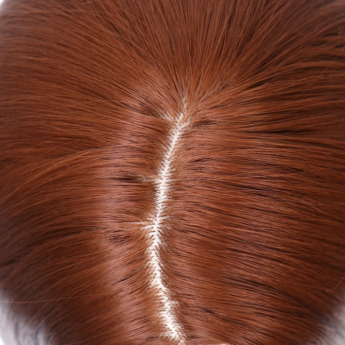 Парик искусственный, имитация кожи, 60 см, 270 гр, цвет рыжий(#SHT30) 27941