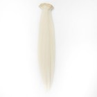 Волосы на трессах, прямые, на заколках, 12 шт, 60 см, 220 гр, цвет блонд(#SHT613) - Фото 2