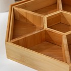 Ящик для хранения «Фикция», 32×27,5×6 см, бамбук - фото 9583021