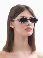 Очки солнцезащитные женские OneSun, uv 380, линза 5.3×3 см, дужка 13.6 см, ширина 14.3 см, чёрно-белые - фото 23540175