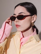 Очки солнцезащитные женские «OneSun. Леопардовый принт», uv 380, дужка 13.6 см, ширина 14.3 см, линза 5.3×3 см - Фото 3