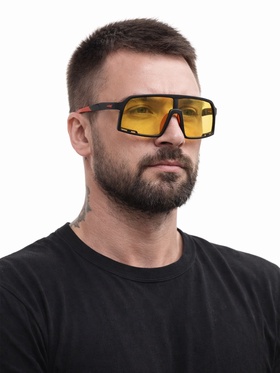 Очки спортивные, UV400, ширина 14.1 см, дужка 13.4 см, линза 7.2 х 5.3 см