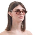 Очки солнцезащитные женские «OneSun. Леопардовый принт», uv 400, дужка 13.5 см, ширина 14.3 см, линза 4.6×5.8 см - Фото 4