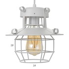 Светильник BayerLux 2137/1WT E27 40Вт белый 21х21х21-120 см - Фото 5