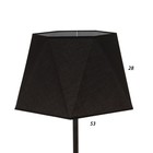 Торшер 19102/1 E27 40 Вт чёрный 45×45×165 см - фото 57958855